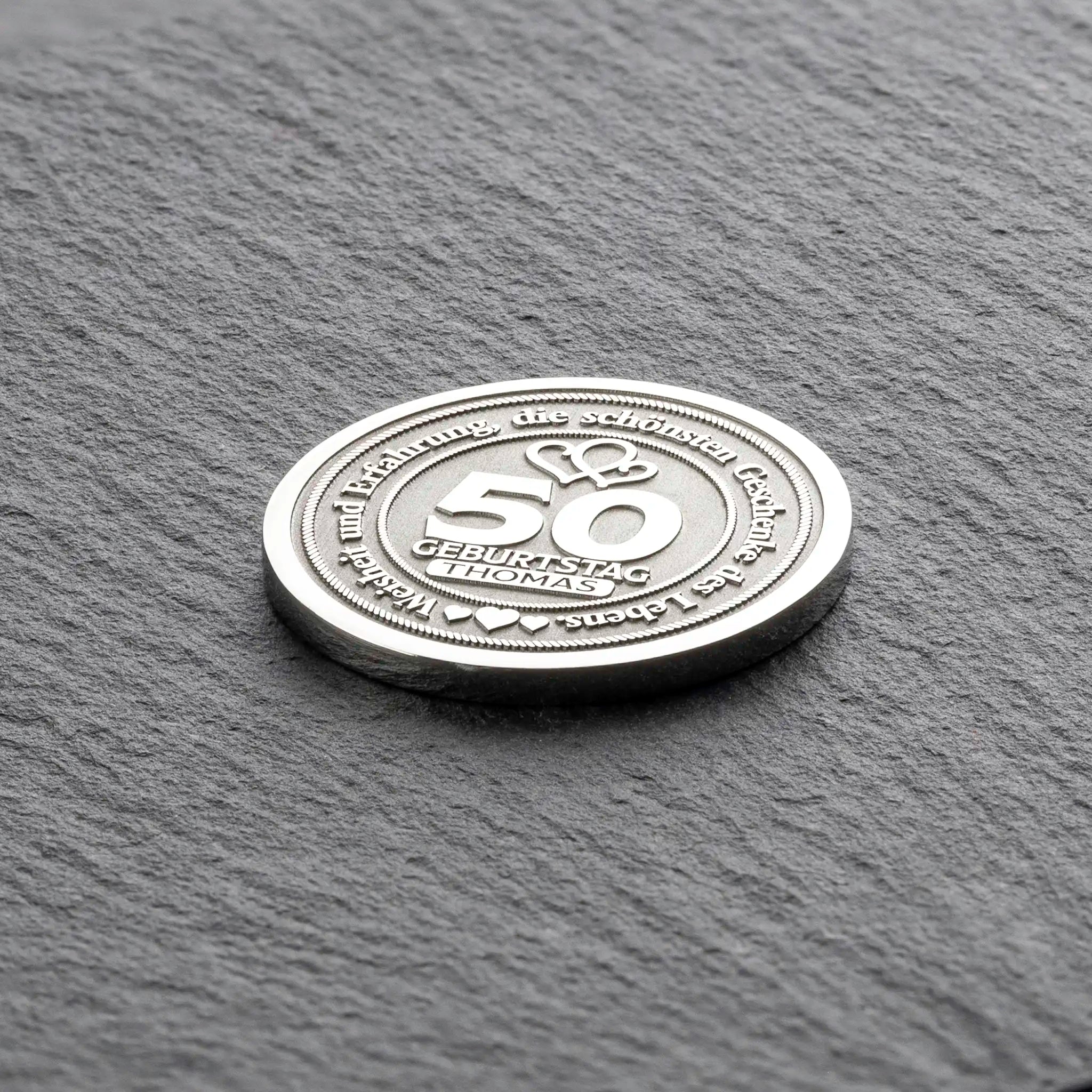 50th Birthday Gift Personalized Coin