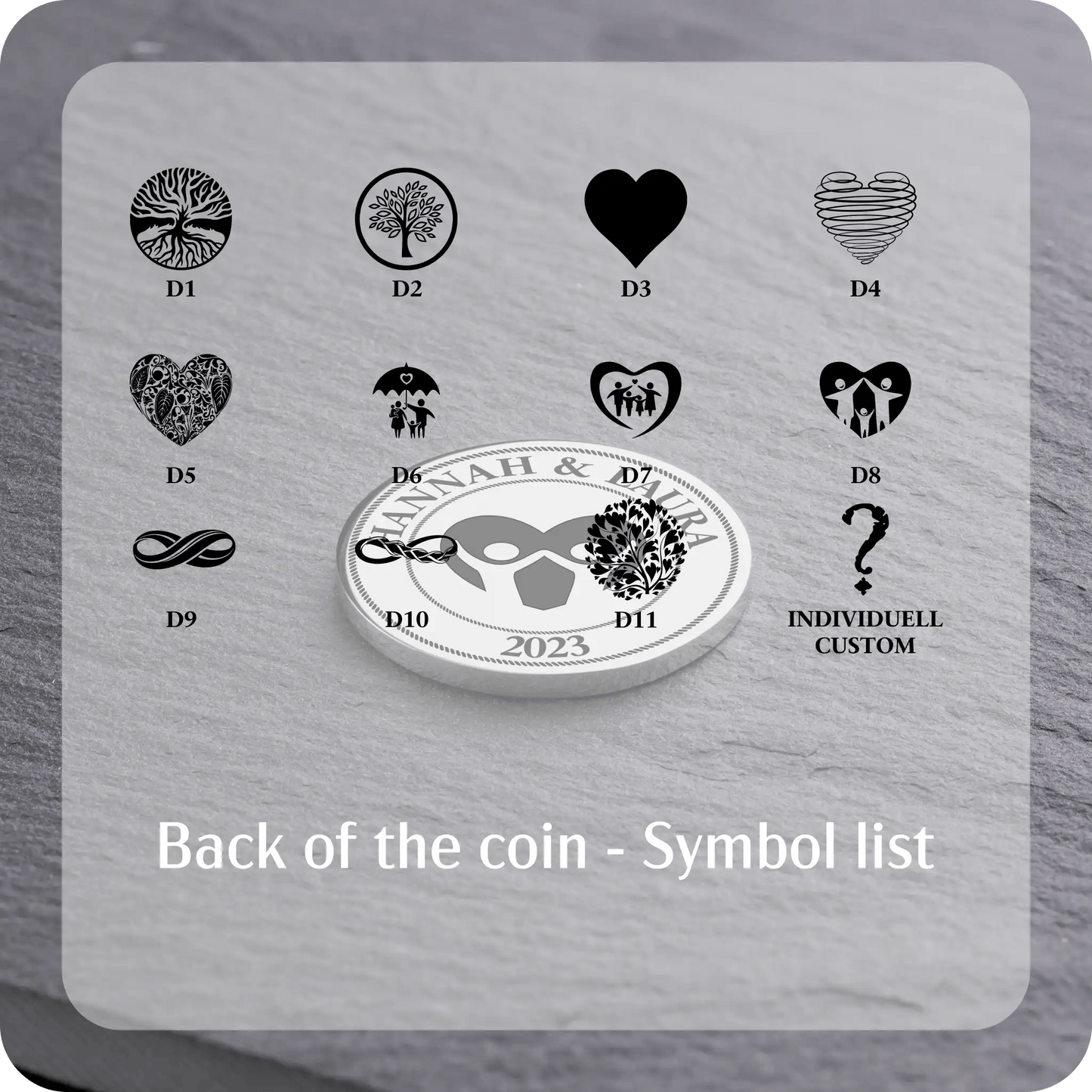 Unique Gift for Dad - Personalised Commemorative Coin - Custom-Coins.Gift