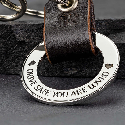 Personalised Drive Safe Keyring - Perfect Gift for New Drivers - Custom-Coins.Gift