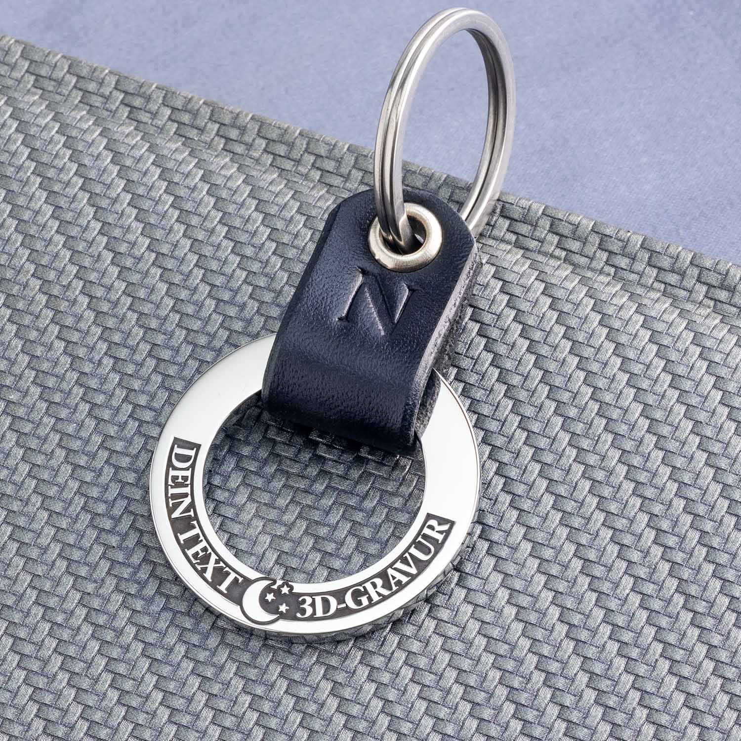 Personalised Moon Keyring: Illuminate Your Journey with Stars - Custom-Coins.Gift