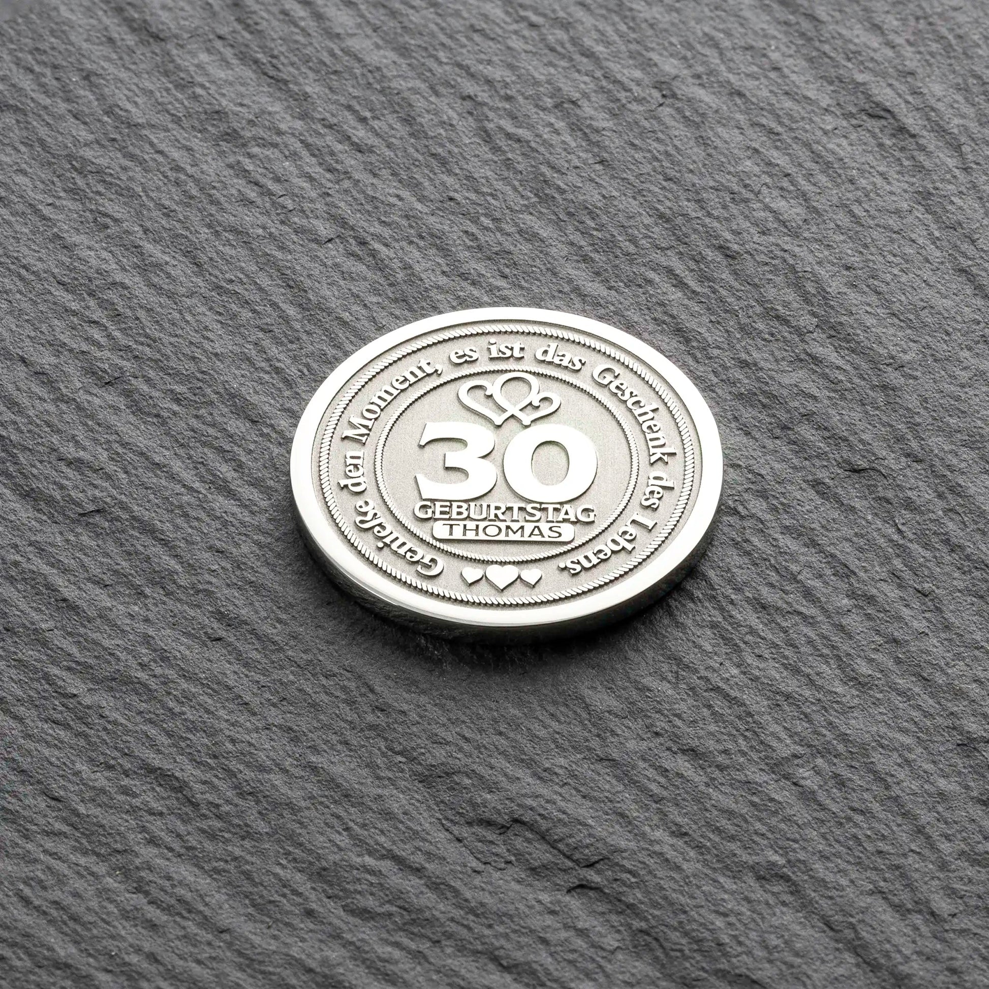 Unique 30th Birthday Gift: Personalized Commemorative Coin for a Milestone Celebration - Custom-Coins.Gift