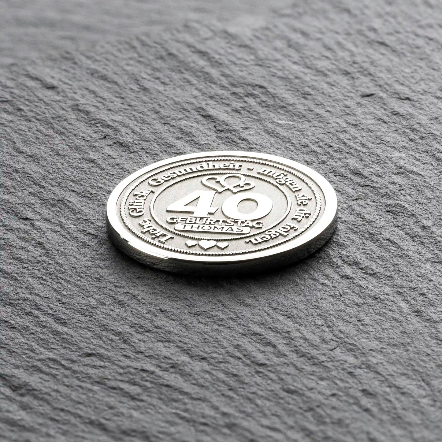 Unique 40th Birthday Gift: A Personalized Coin to Mark the Milestone - Custom-Coins.Gift