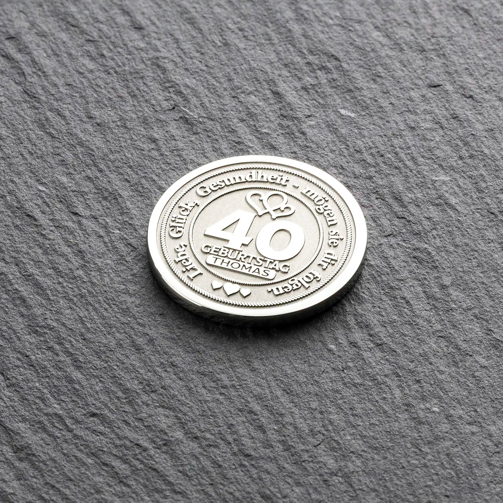 Unique 40th Birthday Gift: A Personalized Coin to Mark the Milestone - Custom-Coins.Gift