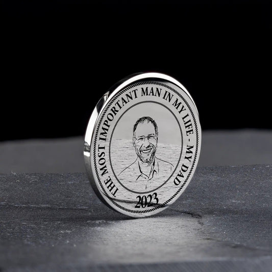 Unique Gift for Dad - Personalised Commemorative Coin - Custom-Coins.Gift